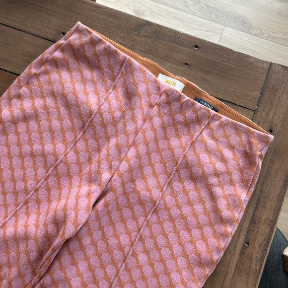 Anthropologie Maeve Margot Kick Flare Crop Pant Pink S - Picture 7 of 11